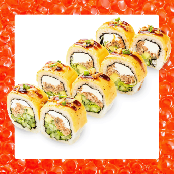 Рол Філадельфія гриль грін з лососем Вел Дан