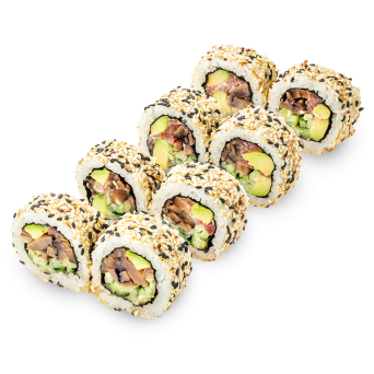 Vega roll with shiitake