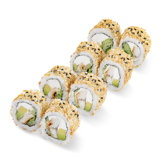 Roll Philadelphia Unagi with sesame 