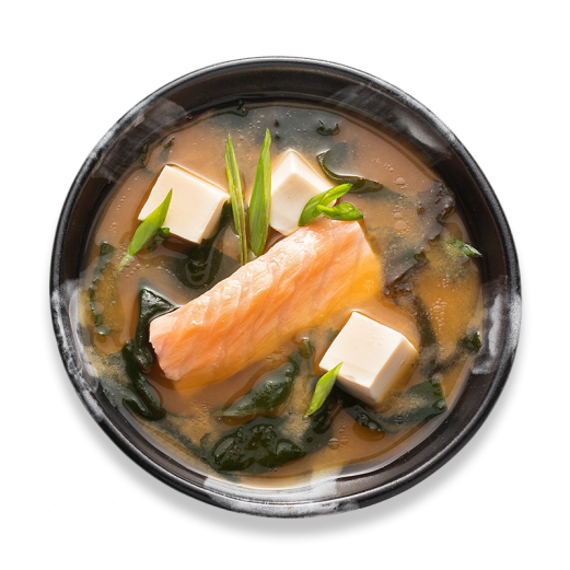 Salmon miso soup