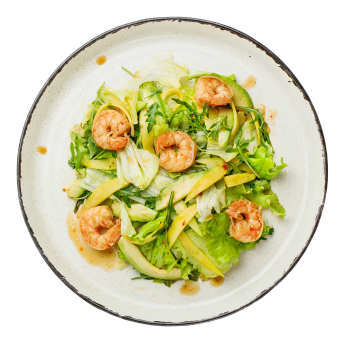 Salad with shrimps