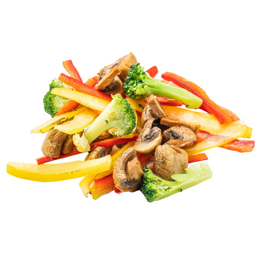 Mix of fried vegetables