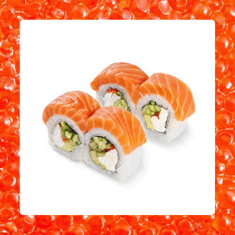 Рол Філадельфія Де Люкс зі слабосоленим лососем 0,5