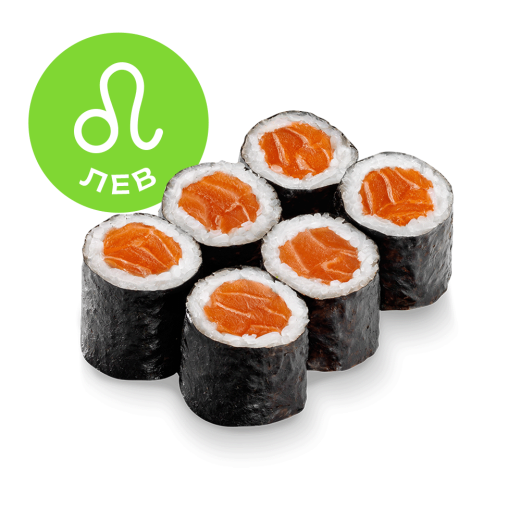 Maki roll with fresh salmon