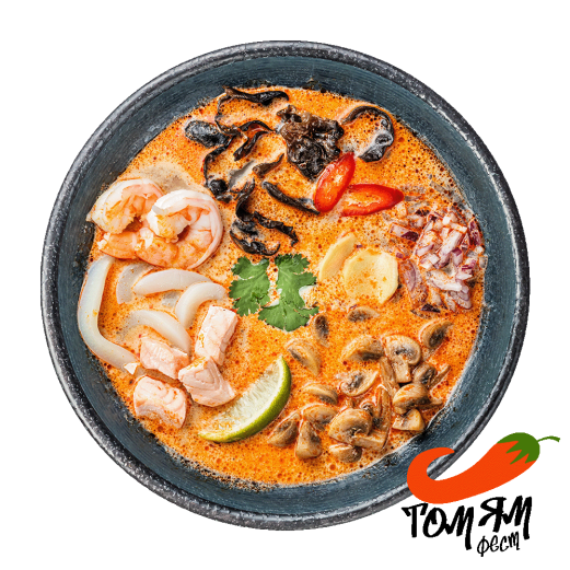Tom Yum Soup with seafood