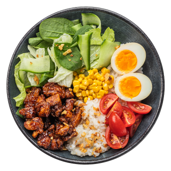 Боул з куркою унагі та рисом