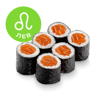Maki roll with fresh salmon