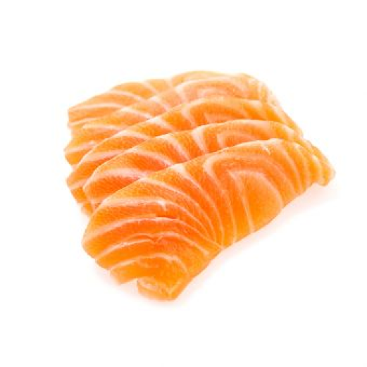 Salmon light-salted on top