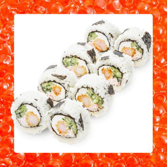 Панда рол з креветкою панко та крабміксом