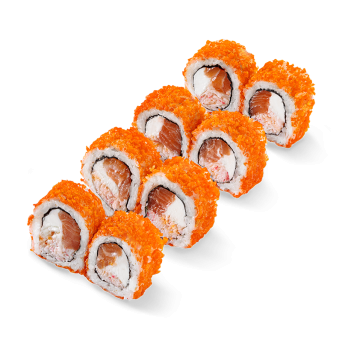 Кранч рол з лососем і крабміксом