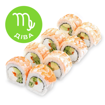Roll Philadelphia De Luxe with Ebi shrimp
