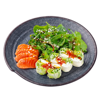 Спрінг рол з сашимі лосося