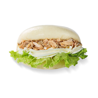 Булочка с крем-сыром и лососем Велл Дан