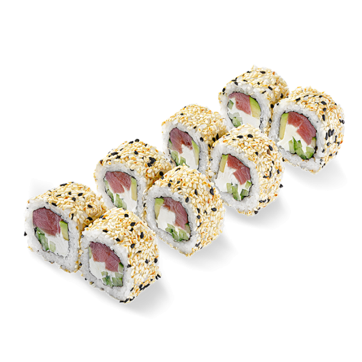 Philadelphia in sesame with tuna roll