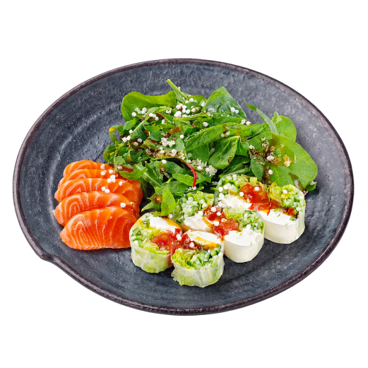 Спринг ролл с сашими лосося