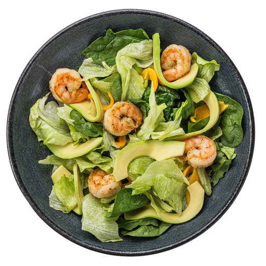 Salad with shrimps