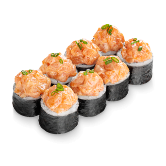 Maki roll with spicy salmon
