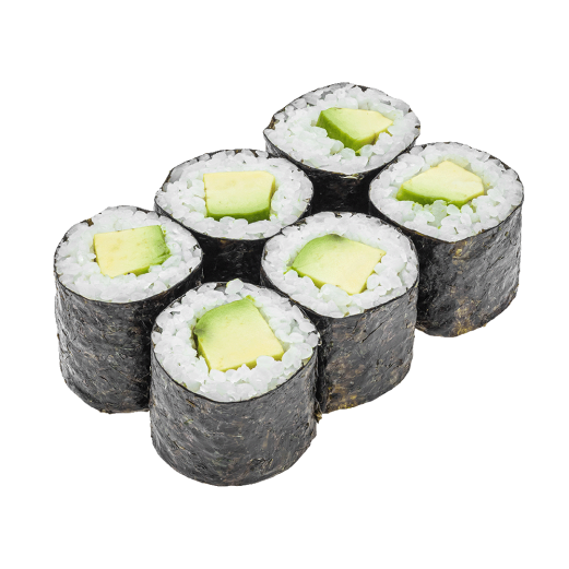 Maki roll with avocado 
