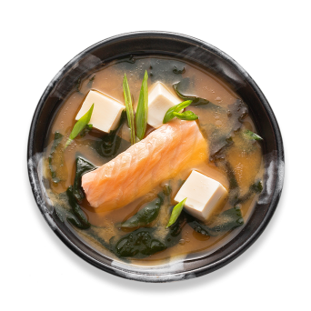 Salmon miso soup
