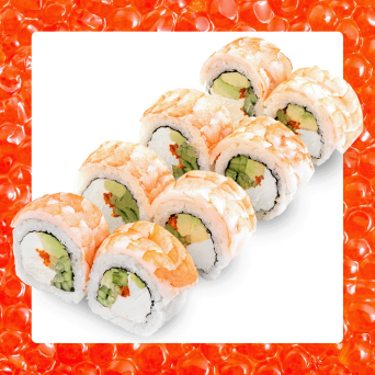 Рол Філадельфія Де Люкс з креветкою Ебі