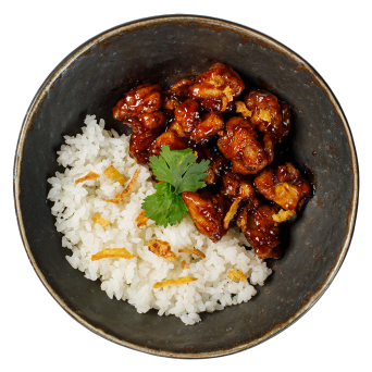 Chicken unagi with rice
