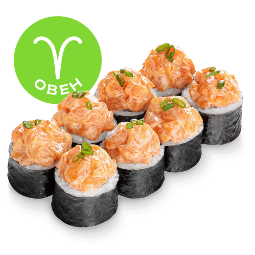 Maki roll with spicy salmon