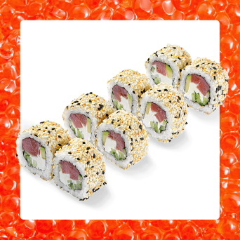 Рол Філадельфія в кунжуті з тунцем